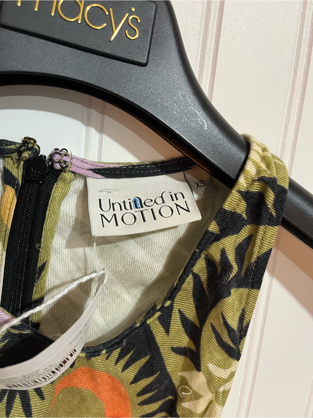 Halter Maxi Dress In Olive Abstract Print — image 5 of 7